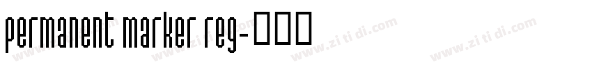 permanent marker reg字体转换